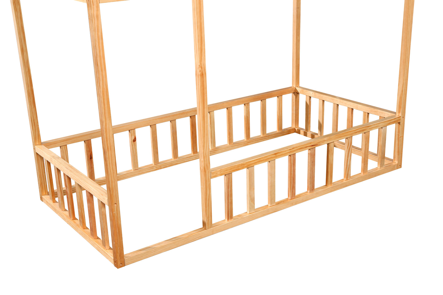 Montessori House Bed with Rails | 2MamaBees