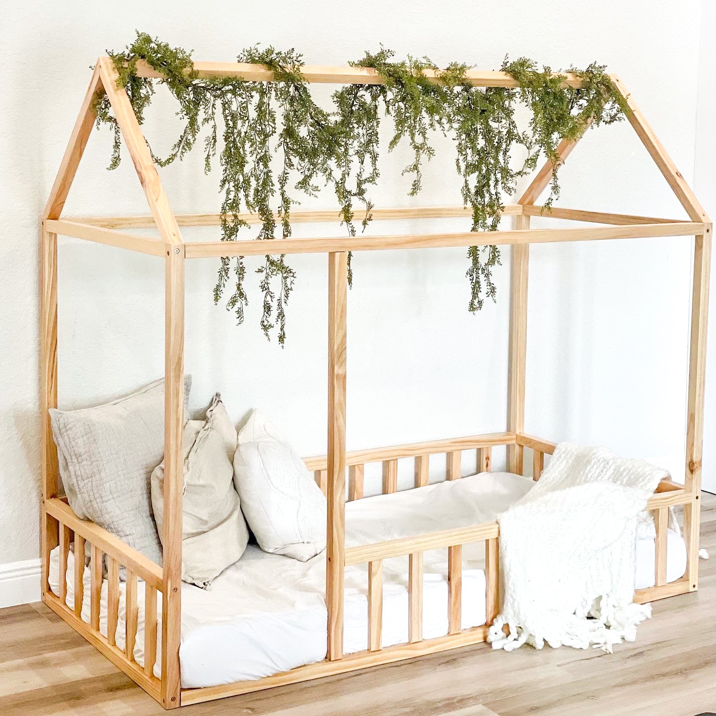 Montessori House Bed with Rails | 2MamaBees